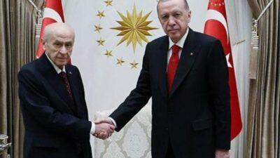 Cumhurbaşkanı Erdoğan, Bahçeli ile Beştepe’de görüştü