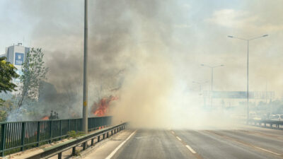 Bursa’nın göbeğinde korkutan yangın! Yürekler ağza geldi