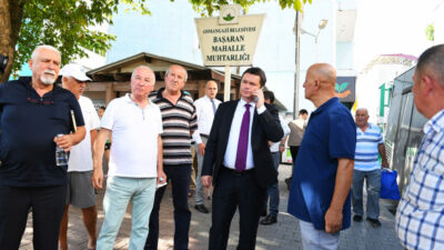 Bursa’da Başkan Aydın’dan yerinde çözüm! Bütün ilçeyi karış karış geziyor