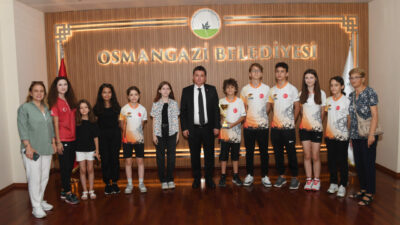 Türkiye ikincisi sporculardan Başkan Aydın’a ziyaret