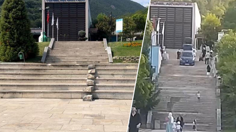 Bursa’da navigasyonu karıştıranlar bu merdivenden uçuyor