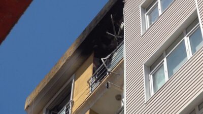 Buzdolabı motoru patladı, evde yangın çıktı