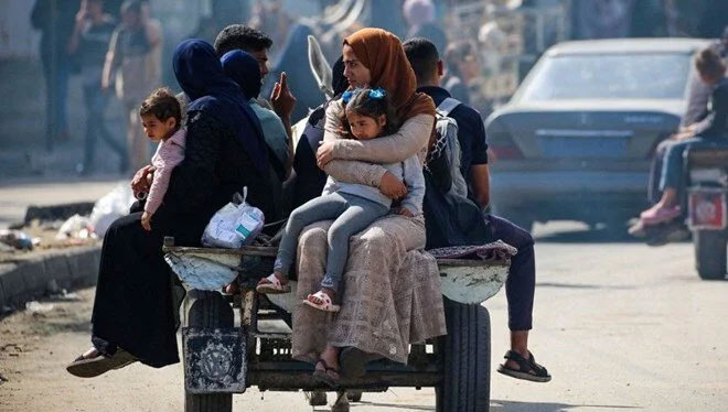 Gazze’de zorunlu göç: ”Nüfusun yüzde 90’ı yerinden edildi”