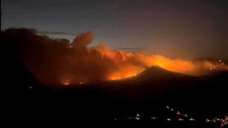 Bir ilde daha korkutan orman yangını! Bir ilde daha korkutan orman yangını!