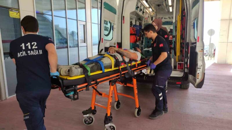Bursa’da feci olay Bursa Orhangazi’de, İznik Gölü sahilinde devam eden arıtma inşaatında iskeleden