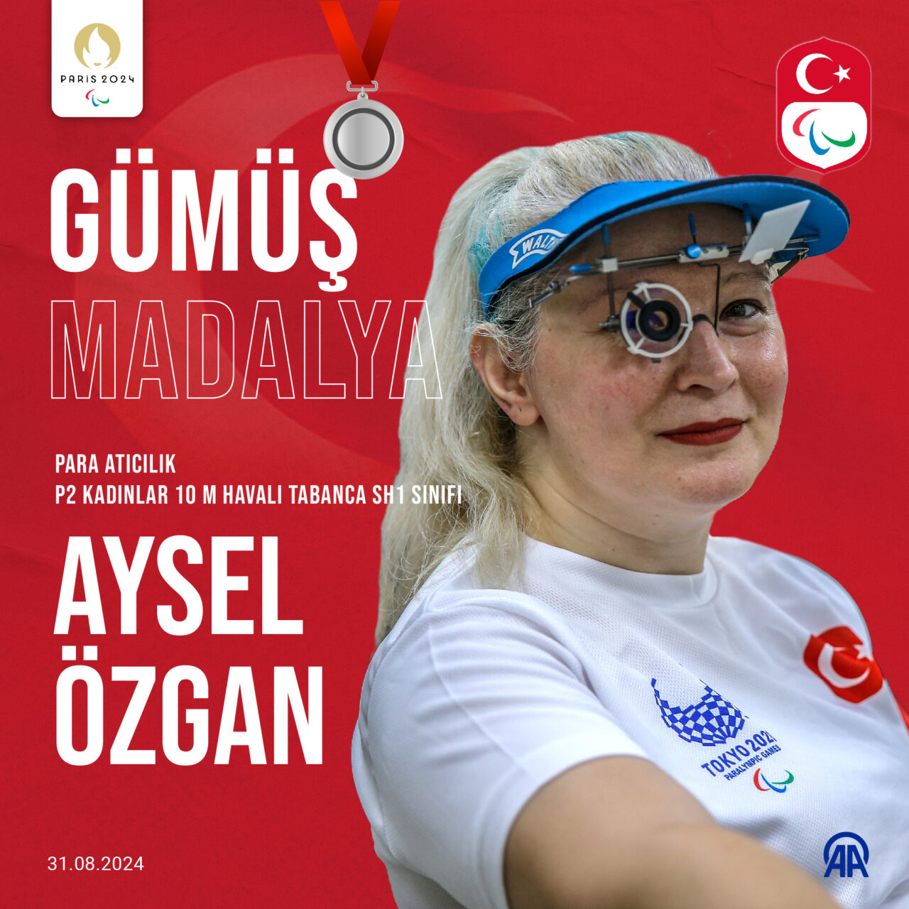 Bursa Büyükşehir’in sporcusu Aysel Özgan’dan Paris’te madalya