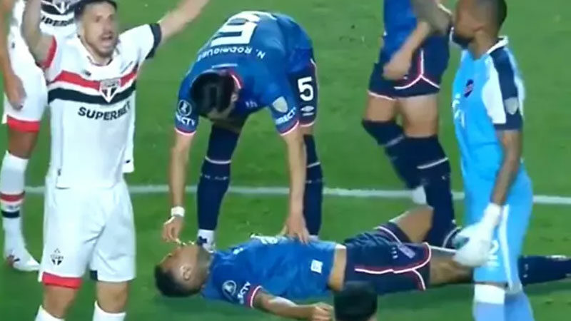 Brezilya ekiplerinden Nacional, Sao Paulo ile oynanan Copa Libertadores maçında
