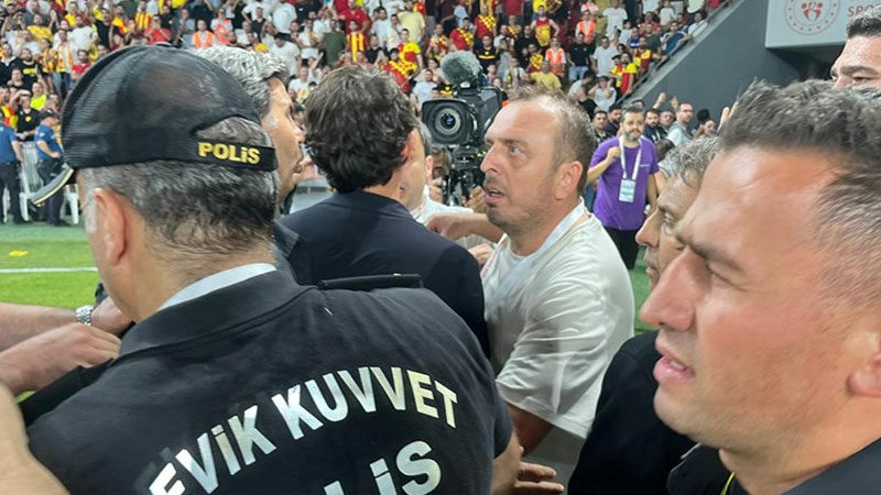 Ali Koç’a saldıran zanlı yakalandı Göztepe maçında Fenerbahçe Başkanı Ali Koç'u iterek düşüren zanlı Fatih