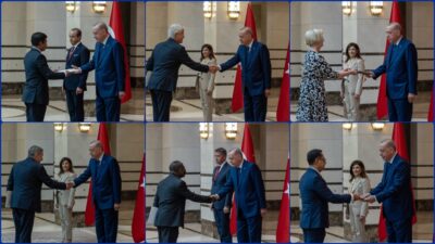 Büyükelçilerden Cumhurbaşkanı Erdoğan’a güven mektubu