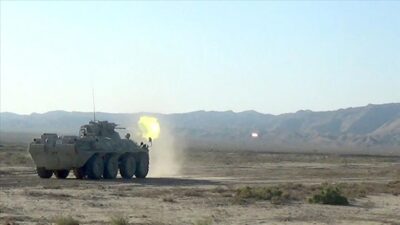 Azerbaycan, Smerç çok namlulu roketatar sistemleriyle tatbikat yaptı
