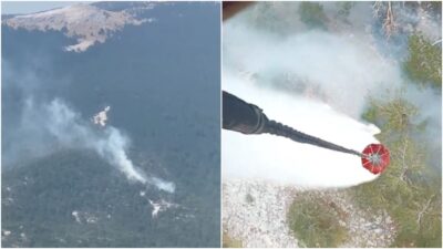 Kazdağları Milli Parkı’nda çıkan yangın