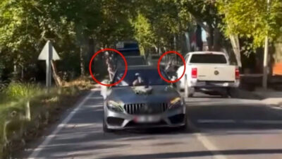 Gelinle damat havaya ateş açtı! Polis peşlerine düştü