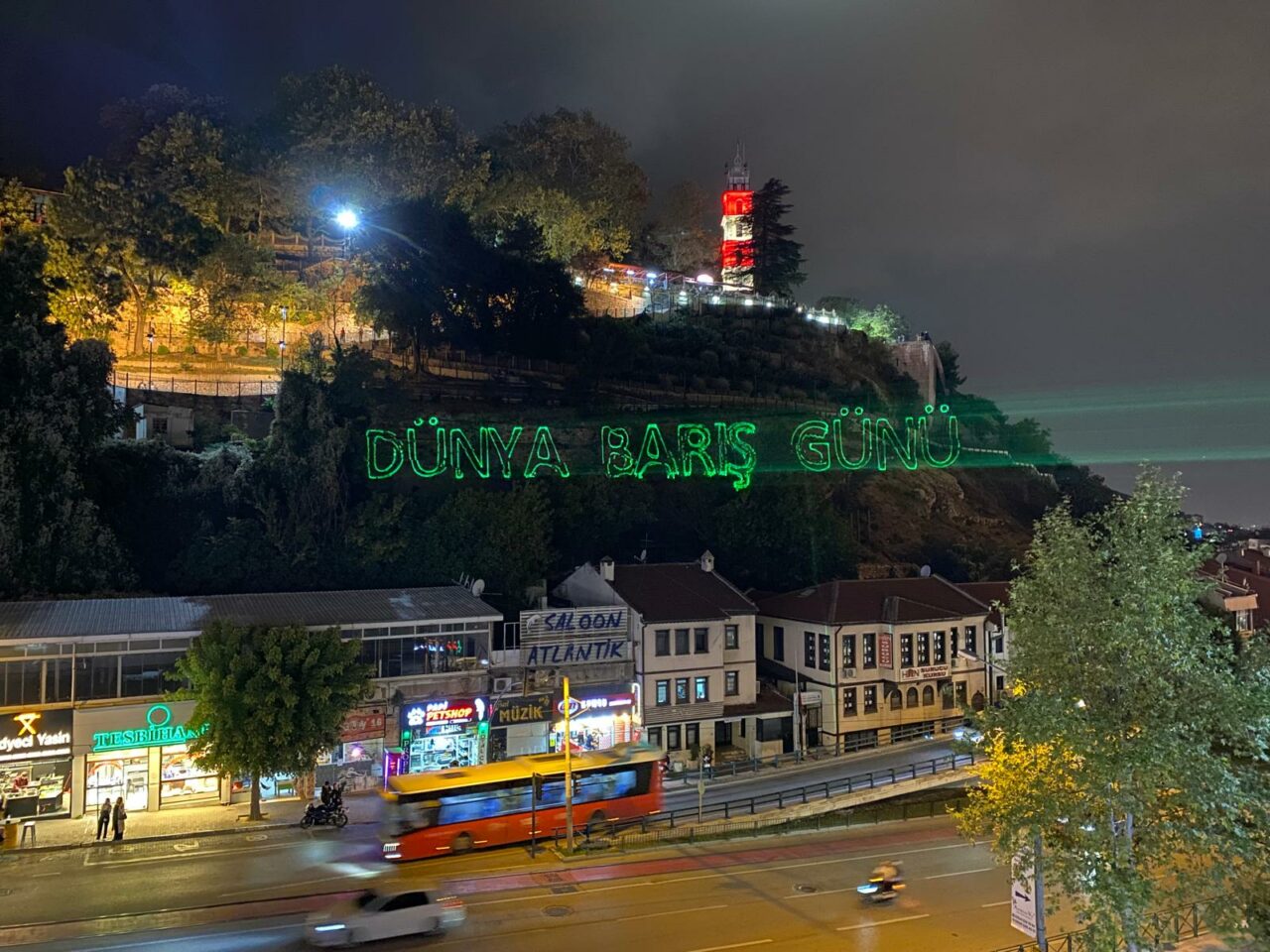 Bursa’da muhteşem lazer gösterisi