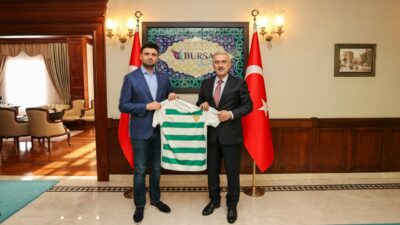 Bursaspor yönetiminden Vali Ayyıldız’a ziyaret