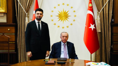 Bursaspor Başkanı Çelik, Cumhurbaşkanı Erdoğan ile görüştü