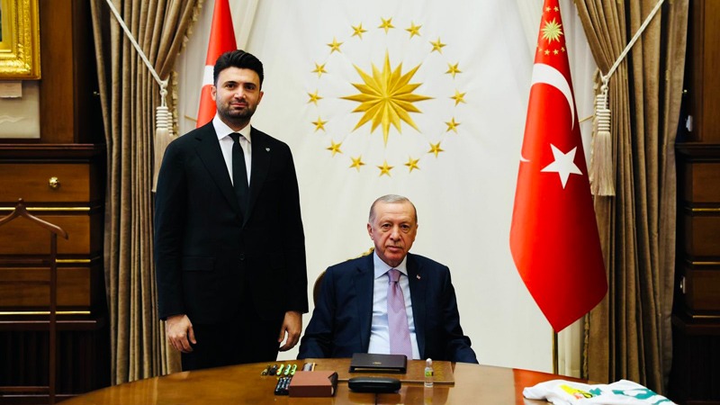 Bursaspor Başkanı Çelik, Cumhurbaşkanı Erdoğan ile görüştü