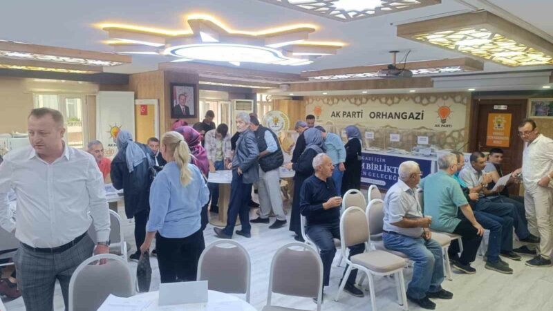 Ak Parti’de oy kullanacak delegeler belirlendi Ekim ayı sonunda yapılması planlanan AK Parti Orhangazi kongresi öncesinde