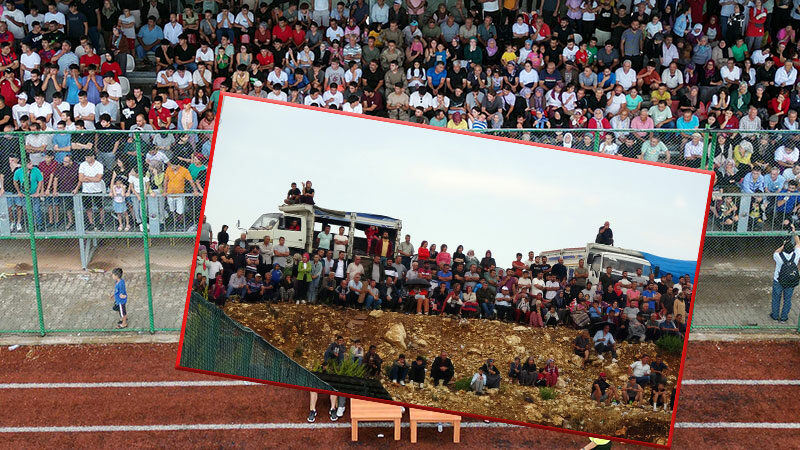 Yok böyle müsabaka: Mahalle maçını 15 bin kişi izledi! Mersin Erdemli’de her yıl geleneksel olarak düzenlenen mahalleler arası futbol