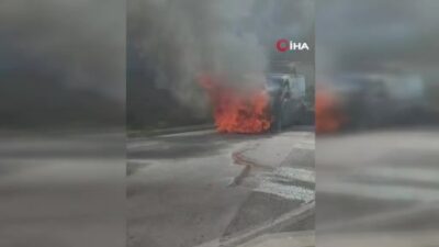 Bursa’da korku dolu anlar! Cayır cayır yandı