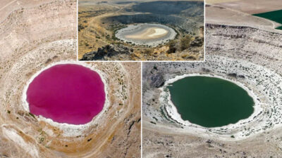 Bir zamanlar pembeydi! Tamamen kurudu