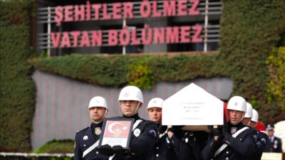 Şehit polis Şeyda Yılmaz için tören