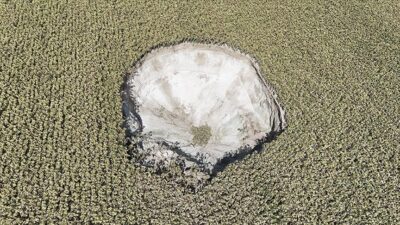 Konya’da yeni obruk oluştu