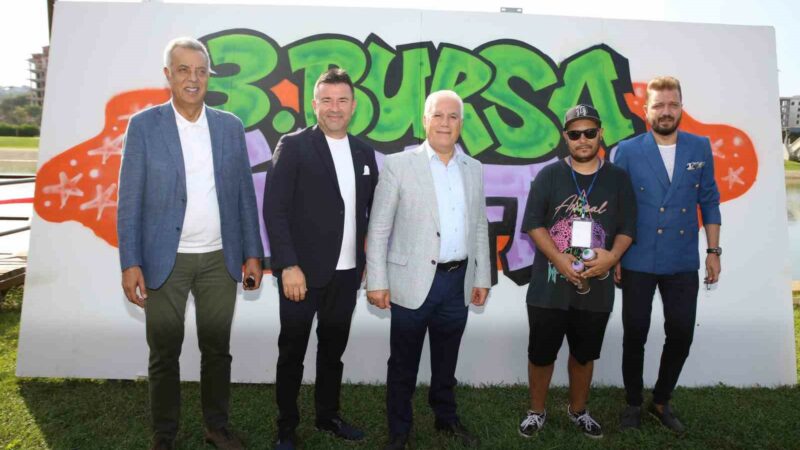 Bursa’da Türkiye’nin en büyük festivali başladı! Bursa Büyükşehir Belediyesi tarafından düzenlenen Türkiye’nin en büyük Graffiti Şenliği,