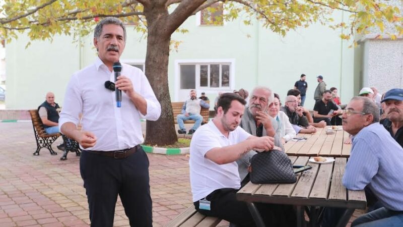 Gemlik Belediye Başkanı Şükrü Deviren, sulama sıkıntısı çeken köylere gölet