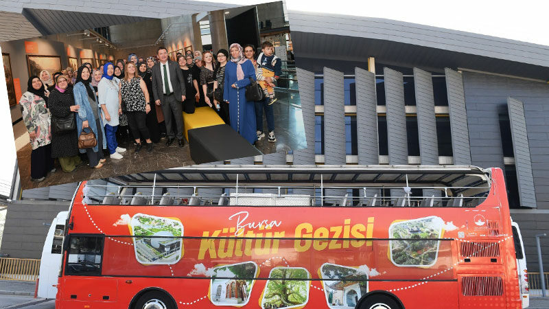 Bursa’da kadınlar ‘Kültür Gezisi’ otobüsüyle şehri geziyor Osmangazi Belediyesi’nin kadınlara özel düzenlediği ‘Bursa Kültür Gezisi’ turları olağanca
