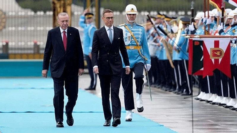 Cumhurbaşkanı Erdoğan, Finlandiya Cumhurbaşkanı Stubb’u karşıladı