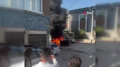 Bursa’da trafik kazası! O anlar kamerada