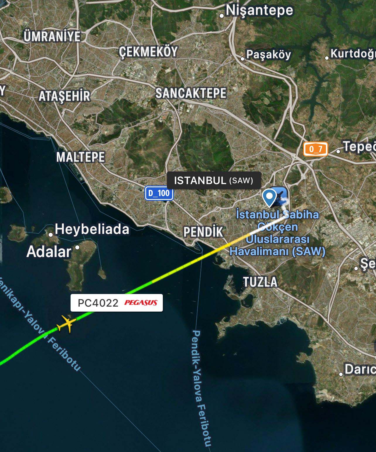 Yolcu uçağına lazerli taciz!