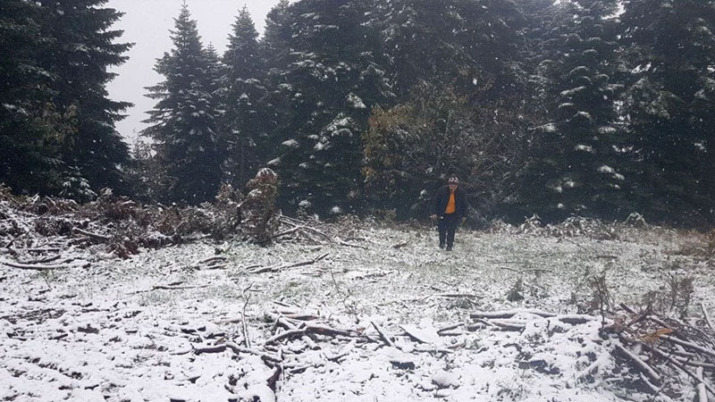 Mevsimin ilk karı yağdı!