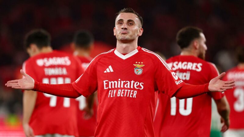 Avrupa’da Türklerin gecesi Milli futbolcu Kerem Aktürkoğlu, Benfica formasıyla "hat-trick" yaparak, "Hayallerimi gerçekleştiriyorum"