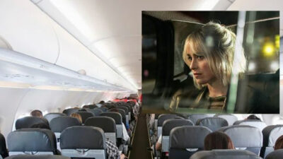 Uçuş sırasında +18 film şoku: Yolcular isyan etti