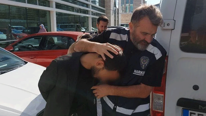 Uyuşturucuyu sakladığı yer pes dedirtti!