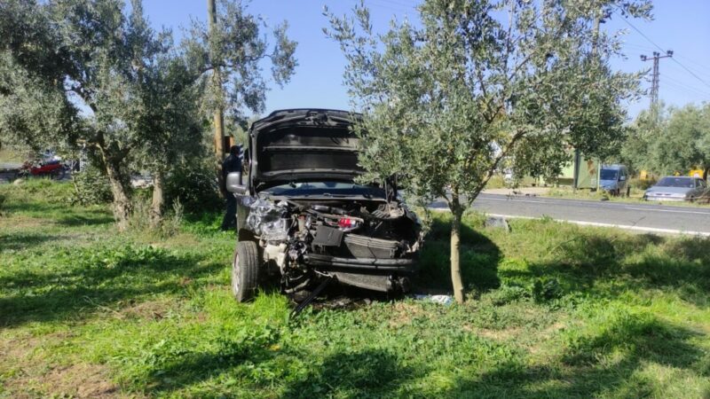 Bursa'nın Orhangazi ilçesinde hafif ticari araçla kamyonetin çarpışması sonucu 5