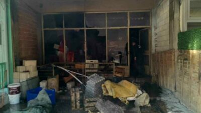 İş yerinde çıkan yangın korkuttu