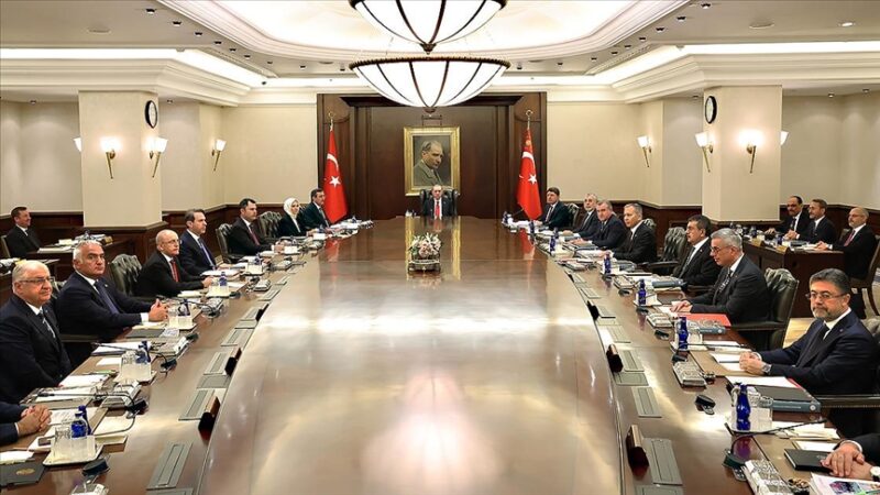 Cumhurbaşkanlığı Kabinesi, Cumhurbaşkanlığı Külliyesi'nde toplandı.