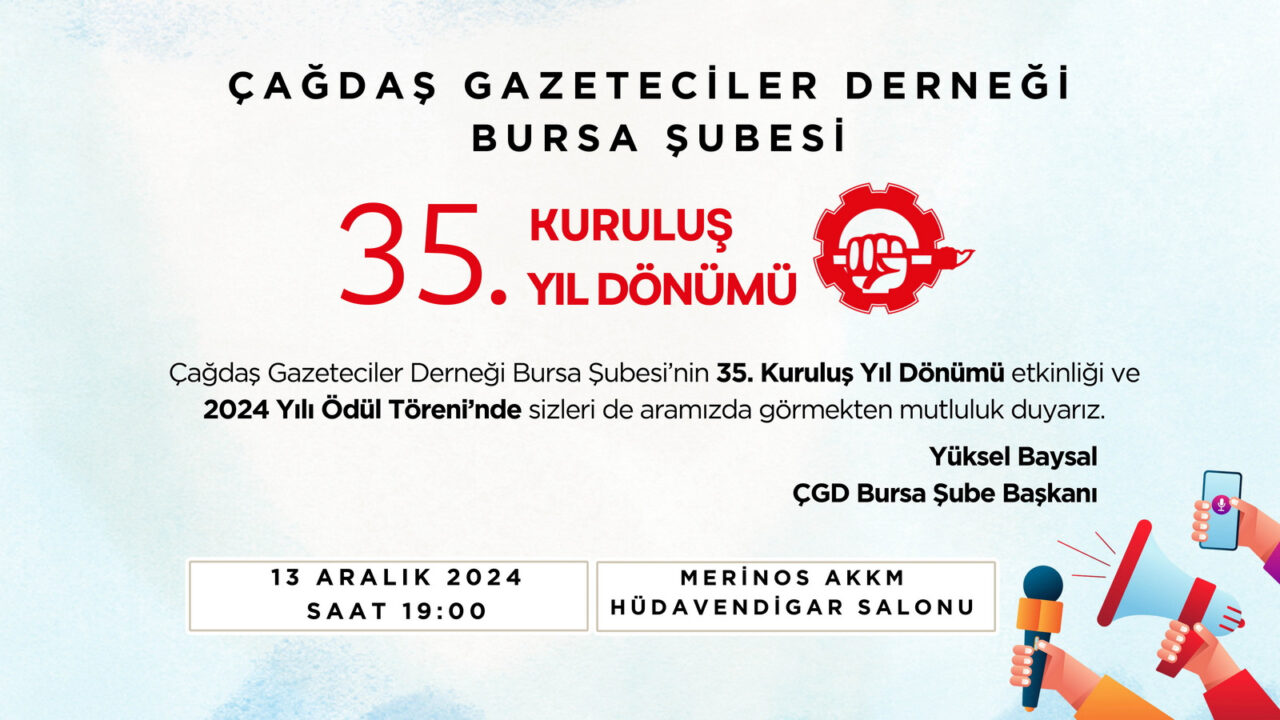 ÇGD Bursa’da yılın ödülleri açıklandı! İşte o isimler ÇGD Bursa’da yılın ödülleri açıklandı! İşte o isimler