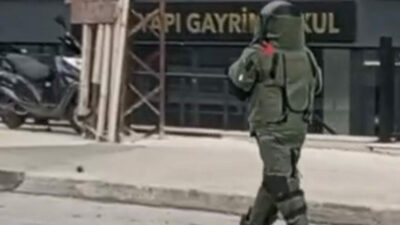 Kaldırımda el bombası bulundu