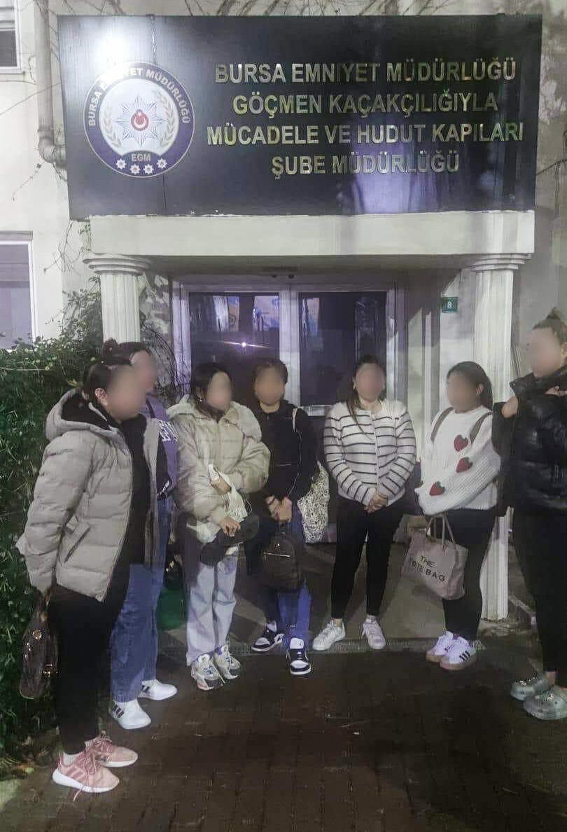 Bursa’da çalıştırıldıkları iş yerine yapılan baskında 7 göçmen yakalandı