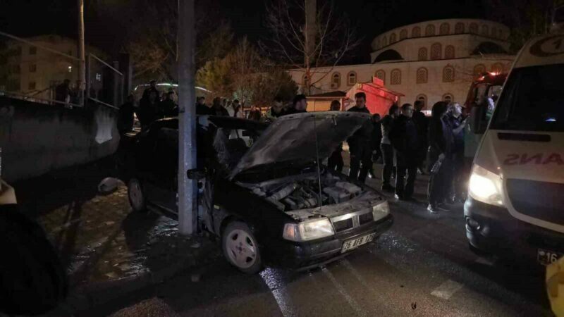 Bursa’nın İnegöl ilçesinde iki otomobilin çarpıştığı trafik kazasında 1 kişi