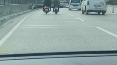 Bursa’daki tehlikeli yolculuk kamerada!