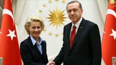 Cumhurbaşkanı Erdoğan, AB Komisyonu Başkanı von der Leyen’i kabul etti