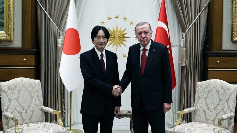 Cumhurbaşkanı Recep Tayyip Erdoğan, Japonya Veliaht Prensi Akishino'yu kabul etti.
