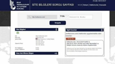 Sofascore’a erişim engeli getirildi