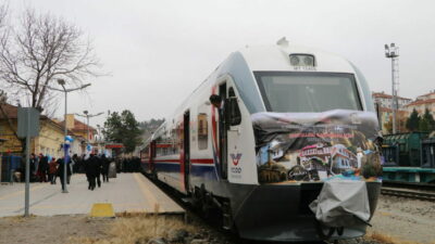Engelli bireyleri taşıyan Turistik Tuz Ekspresi Çankırı’da