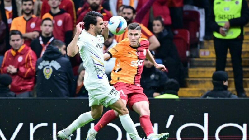 Galatasaray evinde 2 puan bıraktı Galatasaray, Trendyol Süper Lig'in 14. haftasında Eyüpspor ile 2-2 berabere