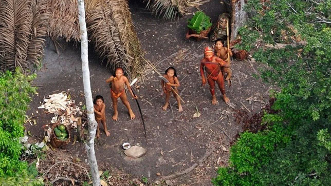 İlk kez görüntülendiler: Temas kurulmamış Amazon kabilesi bulundu! İlk kez görüntülendiler: Temas kurulmamış Amazon kabilesi bulundu!